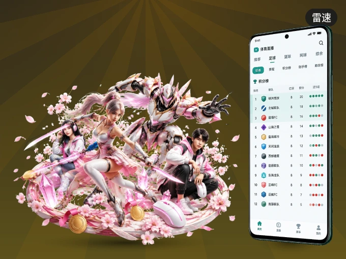 下载雷速 APP，随时开启精彩观赛